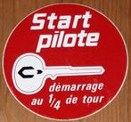 Vintage sticker Start Pilote startvloeistof autocollant, Auto of Motor, Ophalen of Verzenden, Zo goed als nieuw