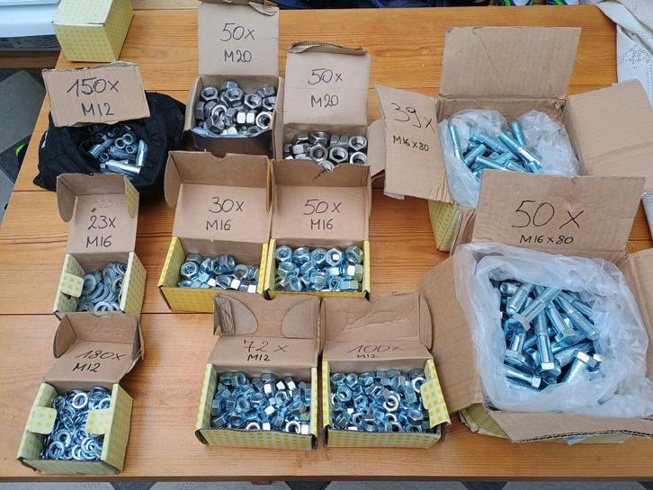 Inslaganker, moeren, rondel M10/M12/M16/M20 (Verzinkt, Inox), Doe-het-zelf en Bouw, IJzerwaren en Bevestigingsmiddelen, Nieuw