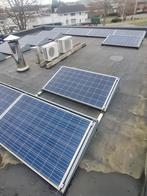 13 zonnepanelen met frame plat dak., Doe-het-zelf en Bouw, Ophalen, Gebruikt