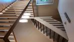 Moderne luster voor 2 verdiepingen, Huis en Inrichting, Lampen | Kroonluchters, Ophalen, Zo goed als nieuw, Glas, Modern