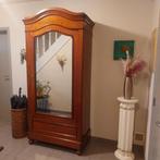 Antieke halkast met spiegel(220*100*50), Antiek en Kunst, Antiek | Meubels | Kasten, Ophalen