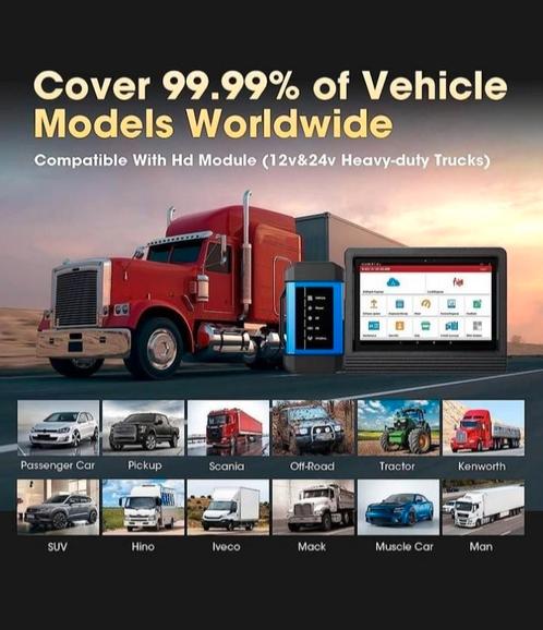 Launch X431 HD3 heavy duty vrachtwagens uitlezen diagnose, Auto diversen, Autogereedschap, Nieuw, Ophalen of Verzenden