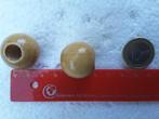 Perles de bois pour macramé 25 mm bois naturel verni, Autres types, Enlèvement ou Envoi, Neuf