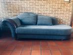 Grijze 3-zit en chaise longue, Huis en Inrichting, Zetels | Zetels, Ophalen, Gebruikt, Minder dan 75 cm, Driepersoons