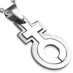 Pendentif en acier inoxydable symbole femme (Gay Pride), Enlèvement ou Envoi, Neuf