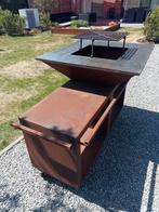 De plaat 1cm dik de vier kant is 95cm., Tuin en Terras, Houtskoolbarbecues, Ophalen, Zo goed als nieuw