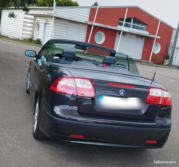 Saab 2.0 Turbo enchères, Auto's, Saab, Particulier, Saab 9-3, Benzine, Euro 5, Cabriolet, 2 deurs, Zwart, Grijs, Leder, Voorwielaandrijving