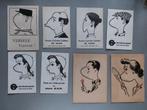 8 vintage kaarten man/vrouw 1000 profiel Mov-I-Graff ketting, Ophalen of Verzenden, Zo goed als nieuw