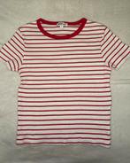 Gestreepte t-shirt (wit/rood), Kleding | Dames, T-shirts, Zo goed als nieuw, Korte mouw, Maat 36 (S), Rood