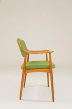 Office Armchair green natural wool 1960 design desk chair, Enlèvement ou Envoi