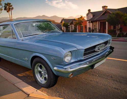 Ford Mustang 289ci, Auto's, Oldtimers, Particulier, Ford, Benzine, Coupé, 2 deurs, Automaat, Blauw, Beige, Leder, Ophalen