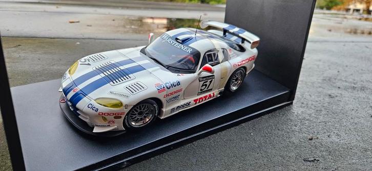 1:18 1997 Dodge viper GTS-R #51 Sebring O. Beretta AutoArt, Hobby en Vrije tijd, Modelauto's | 1:18, Nieuw, Auto, Autoart, Ophalen of Verzenden
