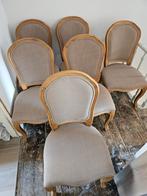 6 eetkamerstoelen - Louis XV-stijl, Huis en Inrichting, Stoelen, Ophalen, Zo goed als nieuw