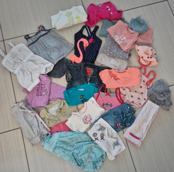 Pakket merkkledij MT62 - lente/zomer - 30stuks, Kinderen en Baby's, Babykleding | Baby-kledingpakketten, Zo goed als nieuw, Maat 62