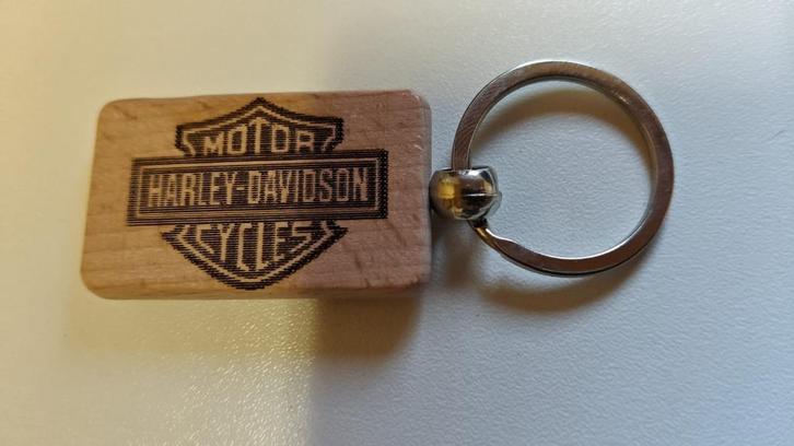 Unieke Harley-Davidson Houten Sleutelhanger – Nieuw, Verzamelen, Sleutelhangers, Nieuw, Overige typen, Verzenden