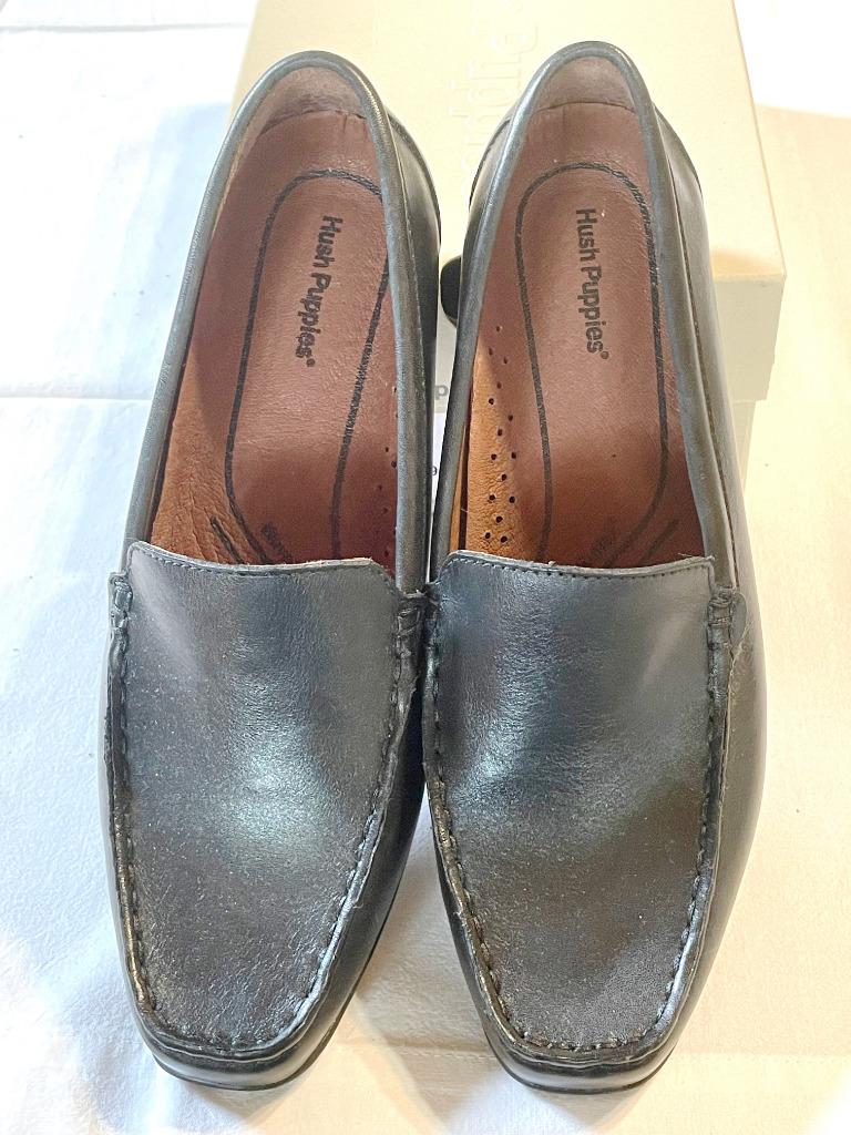 NEUFS Mocassins HUSH PUPPIES en cuir noir pt 41, Neuf, Enlèvement ou Envoi, Chaussures basses, Hush Puppies