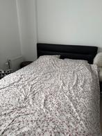 Gratis tweepersoons bed (140x200), matras, ladekast en poef, Ophalen, Gebruikt, 140 cm, 200 cm