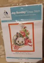 Borduurpakket konijntje nieuw., Hobby en Vrije tijd, Ophalen of Verzenden, Nieuw, Borduurpakket