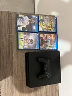 Ps4 slim disc edition + games, Games en Spelcomputers, Spelcomputers | Sony PlayStation 4, Ophalen, Zo goed als nieuw, Slim, Met games