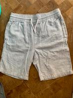 Short H&M gris clair , coton effet lin, homme XS, H&M, Neuf