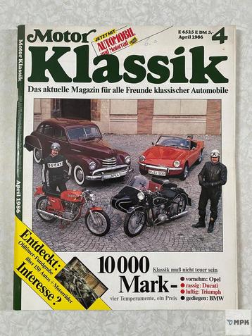 Motor Klassik April 1986 #4 Oldtimer Magazin Opel Ducati BMW beschikbaar voor biedingen