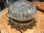 Mooie Klassieke plafondlamp kristal messing, Huis en Inrichting, Ophalen, Zo goed als nieuw, Glas