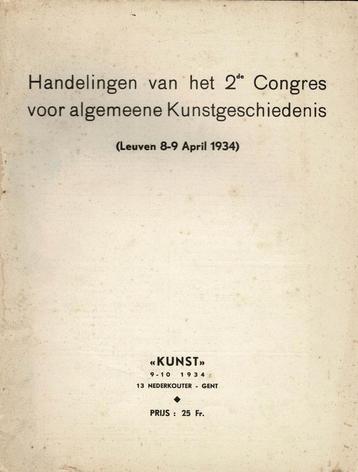 Handelingen van het 2de Congres voor kunstgeschiedenis beschikbaar voor biedingen