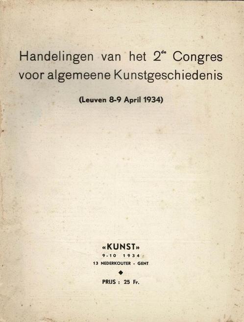 Handelingen van het 2de Congres voor kunstgeschiedenis, Boeken, Kunst en Cultuur | Beeldend, Gelezen, Ophalen of Verzenden