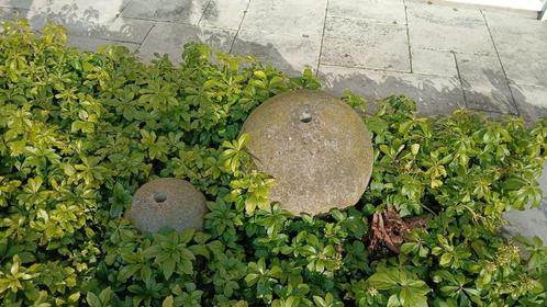 2x tuinornament waterballen waterbal beton waterbol fontein, Tuin en Terras, Tuinvazen, Gebruikt, Ophalen
