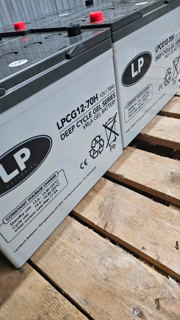 Nieuwe Landport 12v 70ah gel accu's / deep cycle accu's, Auto-onderdelen, Accu's en Toebehoren, Nieuw, Ophalen