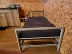 1 persoons bed, Lattenbodem, Grijs, 90 cm, Gebruikt