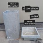 ijzeren bloembakken 2stuks voor 3€, Tuin en Terras, Ophalen, Gebruikt