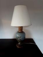 Vintage lamp met bloemendecoratie, Maison & Meubles, Lampes | Lampes de table, Enlèvement ou Envoi