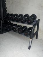 Mooie Dumbbells Set incl Rack !!, Enlèvement, Comme neuf