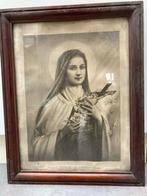 Grote oude kader heilige Theresia van Lisieux (65 op 52 cm), Antiek en Kunst, Ophalen