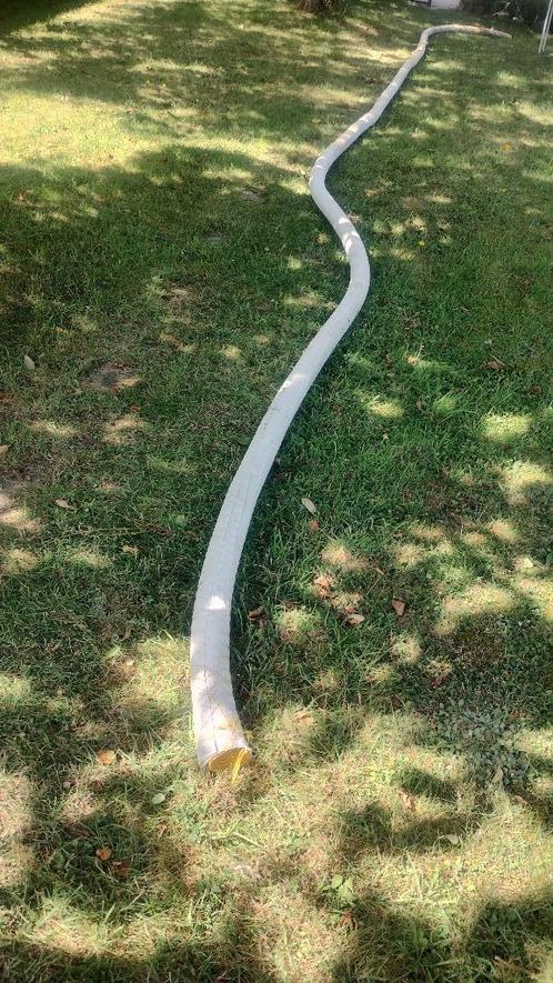 14m drainagebuis, 10 cm diameter, omwikkeld in geotextiel, Doe-het-zelf en Bouw, Buizen en Afvoer, Zo goed als nieuw, Afvoer, PVC
