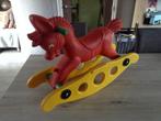 Plastic vintage schommelpaard (58x77 cm), Verzenden, Gebruikt