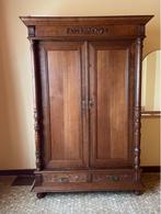 Eikenhouten kledingkast, Huis en Inrichting, Kasten | Kleerkasten, Ophalen, Gebruikt, 100 tot 150 cm, 200 cm of meer