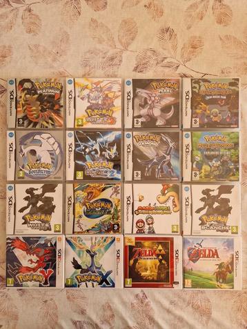 Verschillende Pokemon, Zelda en Mario games te koop. beschikbaar voor biedingen