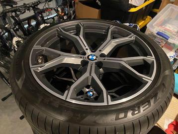 Bmw x5 velgen 21 inch bmw x6 velgen g05 g06 zomerset 5x112, Auto-onderdelen, Ophalen, 21 inch, Zomerbanden, Banden en Velgen