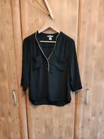 Zwarte blouse H&M maat 40, Kleding | Dames, T-shirts, Maat 38/40 (M), H&M, Ophalen of Verzenden, Zo goed als nieuw