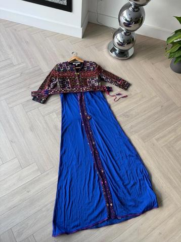 Geborduurde caftan,  takshita, Marokkaanse jurk, Enlèvement, Comme neuf, Taille 38/40 (M)