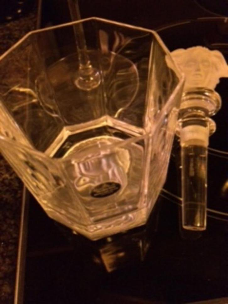 Achthoekige glazen Gianni Versace/Rosenthal, Verzamelen, Glas en Drinkglazen, Zo goed als nieuw, Overige typen, Ophalen