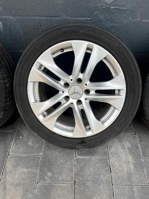 Originele Mercedes velgen 17 inch + banden (5x112), Auto's, Mercedes-Benz, Particulier, C-Klasse, Lichtmetalen velgen, Ophalen