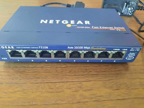 Routeur Netgear FS 108- 8 ports, Informatique & Logiciels, Routeurs & Modems, Comme neuf, Routeur, Enlèvement ou Envoi