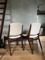 2x vintage Mahjongg  Holland stoelen, Ophalen, Twee, Wit, Vintage