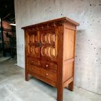 Vintage houten 'brutalist' kast, Ophalen of Verzenden, Commode