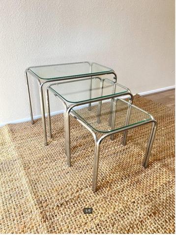 Space Age Bijzettafels - Set van 3 - Mimiset - Bauhaus Retro beschikbaar voor biedingen