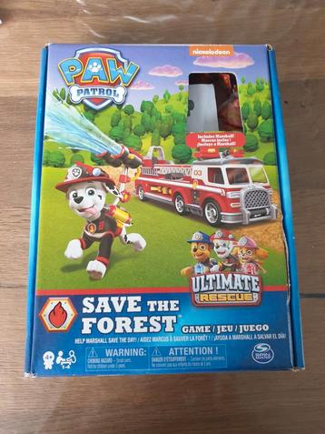 Paw patrol spel save the forest disponible aux enchères