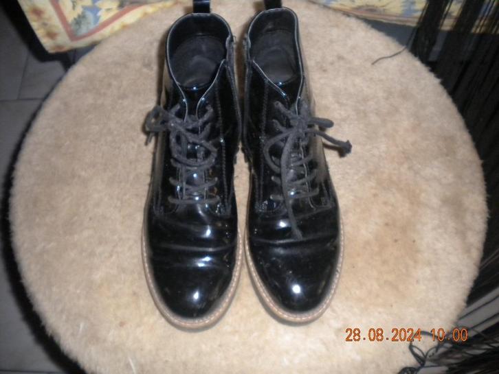Zwarte gelakte bottine (Maat 38), Kleding | Heren, Schoenen, Ophalen